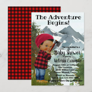 Baby Lumberjack Baby Shower Einladungen