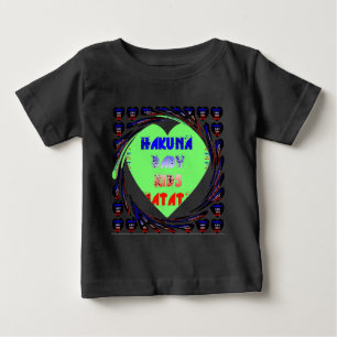 Baby Luminous Hearts Hakuna Matata Baby Kinderdesi Baby T-shirt