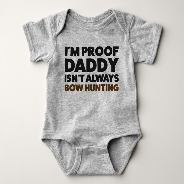 Baby lustiges Bow Deer Junting Jersey Bodysuit Shi Baby Strampler (Vorderseite)