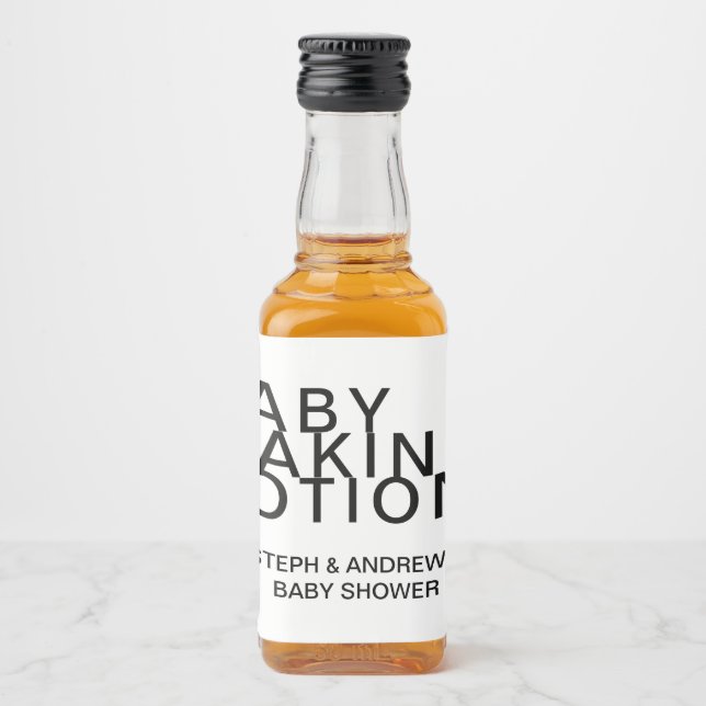 Baby Maaking Potion Couple's Baby Shower Alkoholflaschenetikett (Vorderseite)