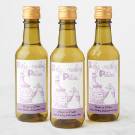 Baby Maaking Potion Rosa Glas Baby Dusche Gefallen Weinetikett