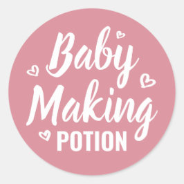 Baby Maaking Potion Schöne Dusche Vielen Dank für  Runder Aufkleber