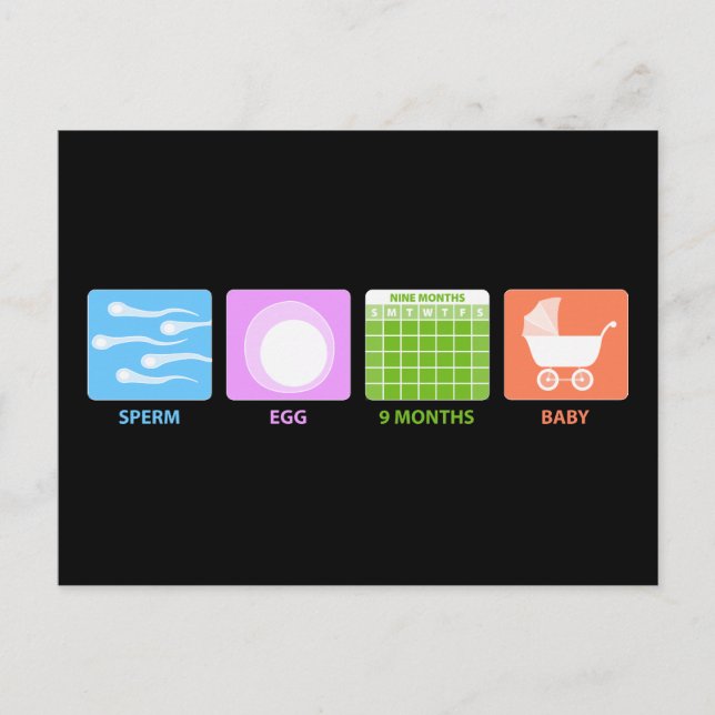 Baby machen postkarte (Vorderseite)