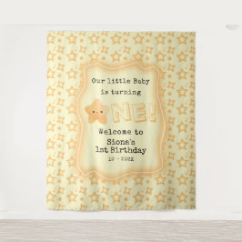 Baby macht einen Niedlichen Geburtstagsgeschenk Wandteppich