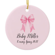 Baby-Mädchen-Baby-Ankündigungs-Ornament