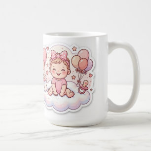 Baby-Mädchen-Baby-Shower-Kaffeetasse Kaffeetasse