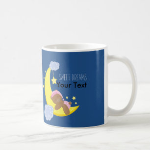 Baby-Mädchen-Bär-Mond-Sterne SÜßE TRÄUME Kaffeetas Tasse