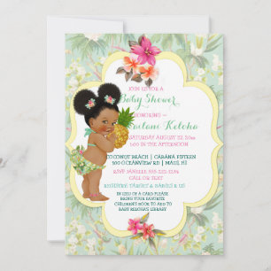 Baby Mädchen Bikini Tropisch Luau Hawaiianisch Ana Einladung