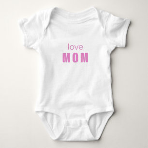 Baby-Mädchen-Body „Liebe Mama“ Baby Strampler