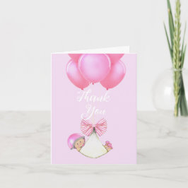 Baby Mädchen Dankeskarte