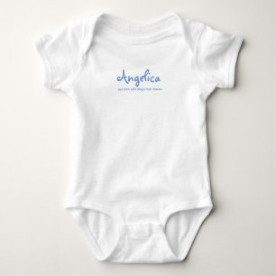 Baby-Mädchen Einteiler weißer Bodysuit T-Shirt 