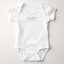Baby-Mädchen Einteiler weißer Bodysuit T-Shirt