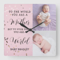 Baby Mädchen Erstes Jahr Foto-Collage Andenken ros
