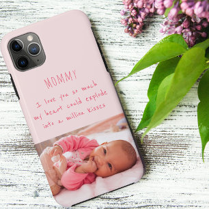 Baby-Mädchen-Foto mit Liebesbotschaft an Mama Case-Mate iPhone Hülle