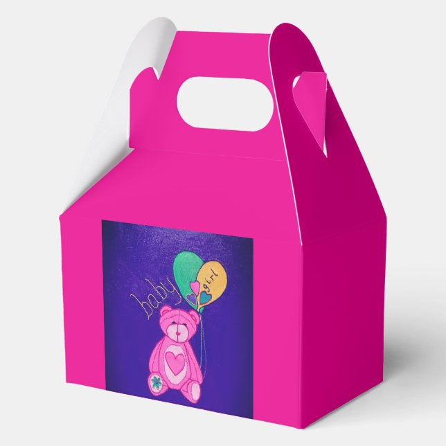 Baby Mädchen Geschenkschachtel (Rückseite)