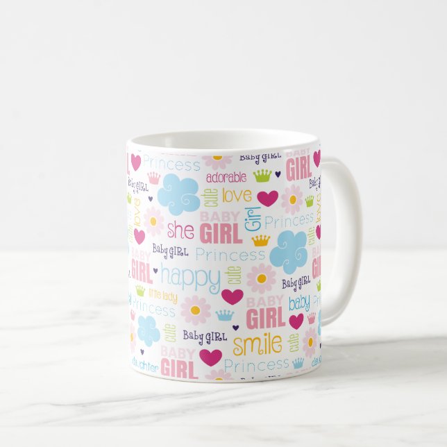 Baby Mädchen Kaffeetasse (VorderseiteRechts)