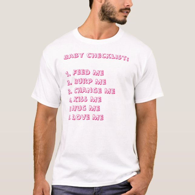 BABY-MÄDCHEN-KARO-LISTE T-Shirt (Vorderseite)