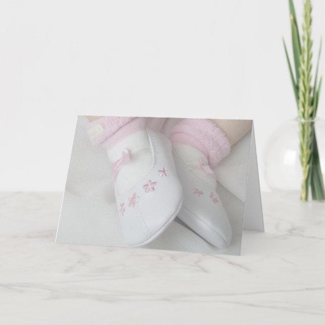Baby Mädchen Karte (Vorderseite)