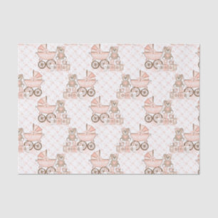 Baby-Mädchen-Kinderwagen Seidenpapier