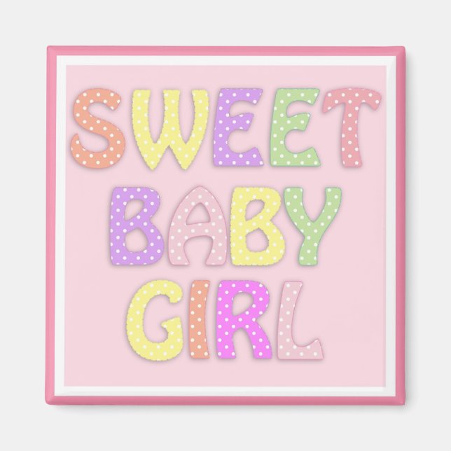 Baby Mädchen Magnet (Vorne)