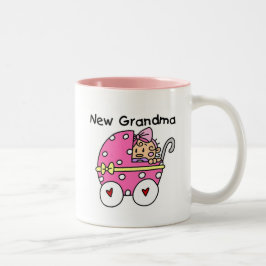 Baby-Mädchen-neue Großmutter-T - Shirts und Zweifarbige Tasse
