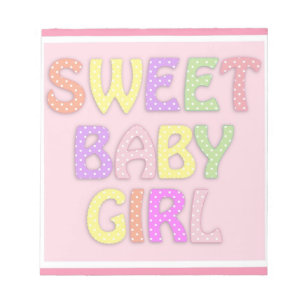 Baby Mädchen Notizblock