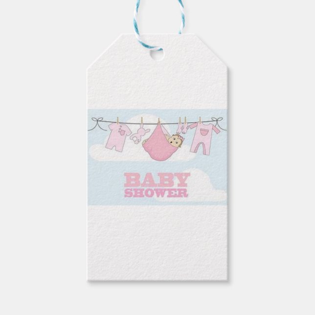 BABY-MÄDCHEN-PARTY-EINZELTEIL-DEKOR GESCHENKANHÄNGER (Vorderseite)