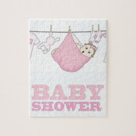 BABY-MÄDCHEN-PARTY-EINZELTEIL-DEKOR PUZZLE