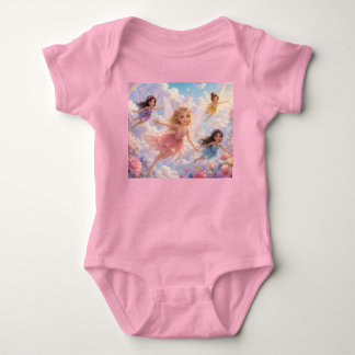 Baby Mädchen Regenbogen Lächeln Shirt