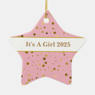 Baby-Mädchen-Stern-Ornament Keramik Ornament