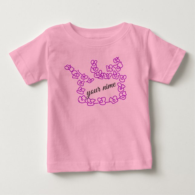 baby mädchen t-shirt (Vorderseite)