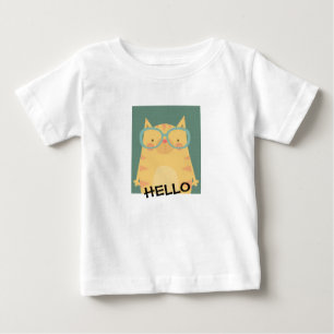 Baby Mädchen und Kinder T-Shirt - HALLO