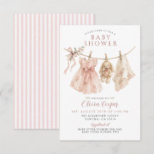 Baby-Mädchen-Wäscheleine Boho Rosé Baby-Party-Einl