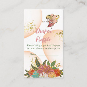 Baby Magic Fairies Woodland Diaper Raffle Game Begleitkarte