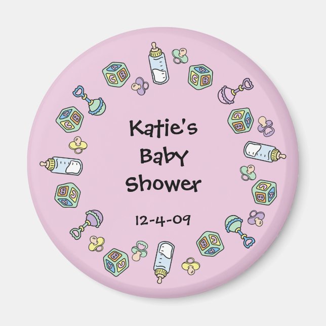 Baby Magnet - Flaschen, Schnuller, Blocks & Flasch (Vorne)