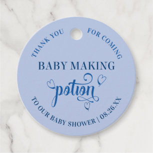 Baby Making Potion Blue Heart Typografie Vielen Da Geschenkanhänger