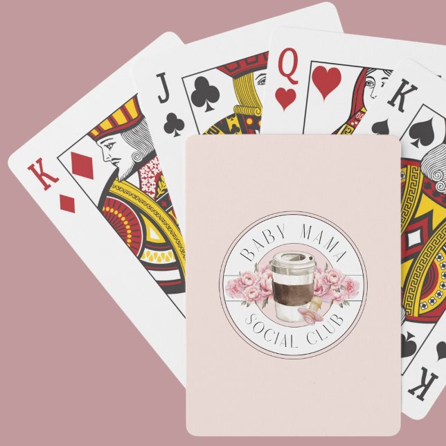 Baby Mama Social Club Pink Spielkarten (Von Creator hochgeladen)