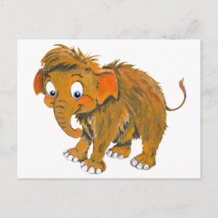 Baby Mammoth Postkarte