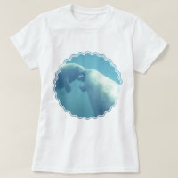 Baby-Manatis-Damen-angepasster T - Shirt