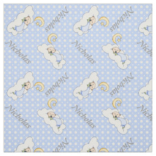 Baby, Mann & Blau Polka Dot Kinderzimmer Stoff