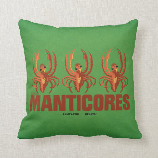 Baby Manticores Vintage-Grafik Kissen