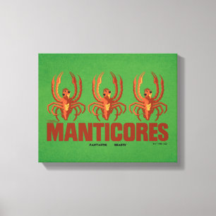 Baby Manticores Vintage-Grafik Leinwanddruck