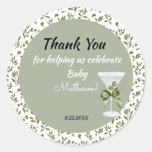 Baby Martini 'tini-one' Runder Aufkleber