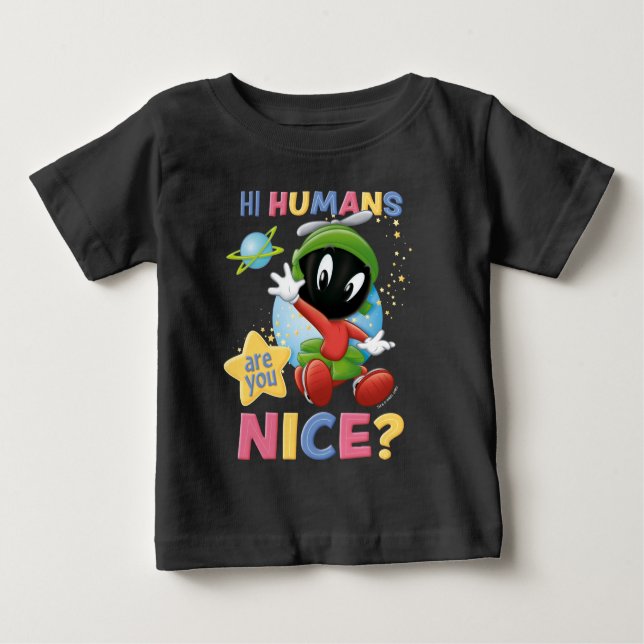 Baby MARVIN THE MARTIAN™| Hi Humans Baby T-shirt (Vorderseite)