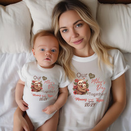 Baby Matching Sloth - unser erster Muttertag zusam Baby Strampler
