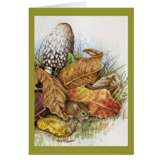 Baby-Maus im Blätter (Vorne)