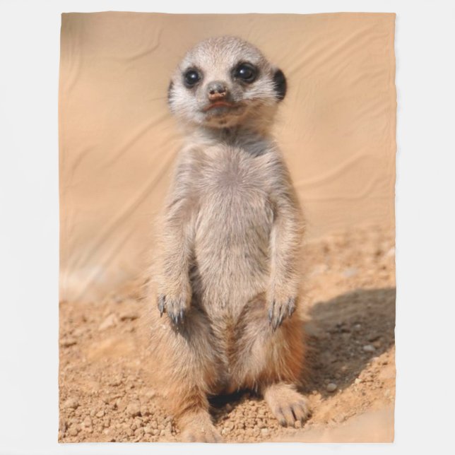 BABY MEERKAT FLEECEDECKE (Vorderseite)