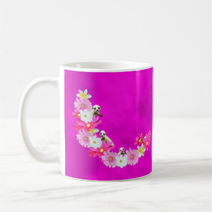 Baby Meerkat und Blume, Kaffee-Tasse Kaffeetasse