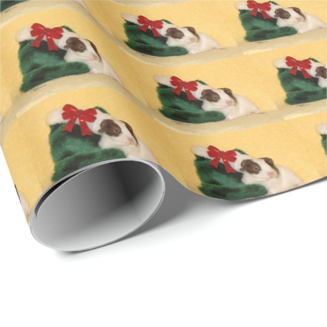 Baby-Meerschweinchen-Strumpf-Verpackungs-Papier Geschenkpapier (Rolleneckpunkt)