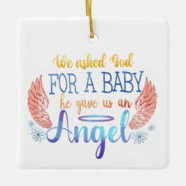 Baby-Memorial Keramikornament